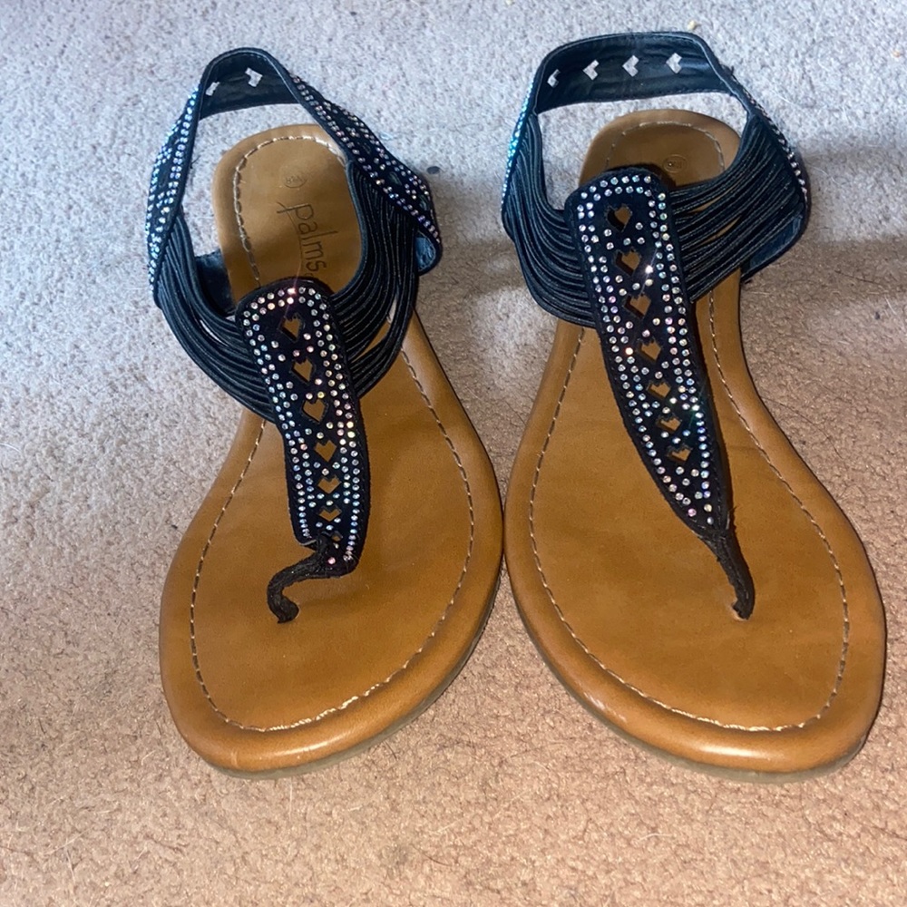 Black diamond sandals